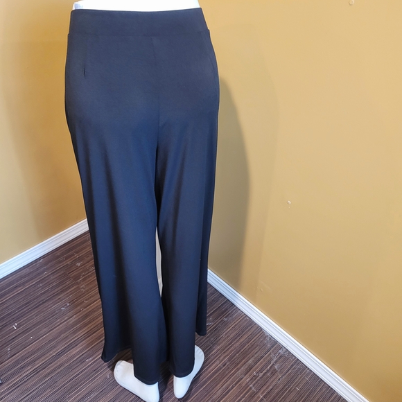 Susan Graver Women's Black Wide Leg Pants - Picture 3 of 5